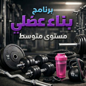 برنامج البناء العضلي مستوى متوسط